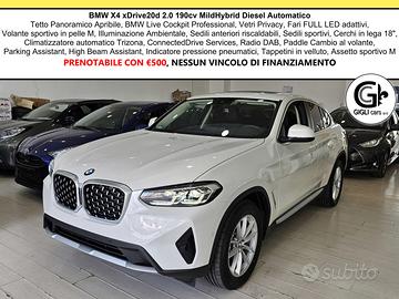 BMW X4 Xdrive 20d mhev Tetto cam Nav PDC Full LED