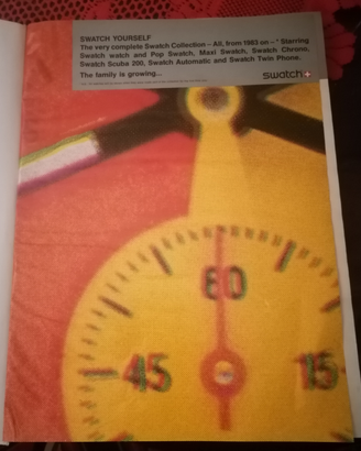 Libro Swatch Yourself 1983.Rilegatura editoriale