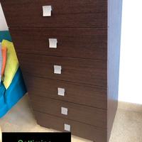 Settimino con 6 casseti color “Wengè”