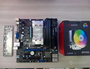 scheda madre msi  con amd A8 5600k 3.5 GHz RAM 8gb