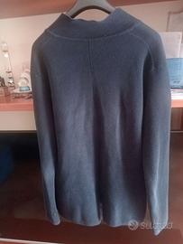 Giacca Cardigan uomo in maglia Punto Milano - Blu