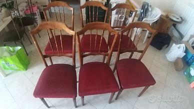 Sedie vintage in legno 