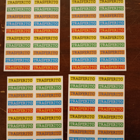 Adesivi "Trasferito" Calciatori Panini 2001/02