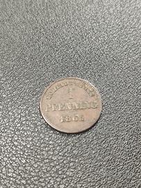 moneta 1 pfennig 1865 - Germania 