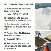 Tappezzeria nautica personalizzata