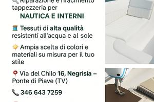 Tappezzeria nautica personalizzata