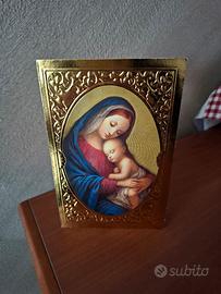 Cartolina santino Madonna con bambino  + omaggi 