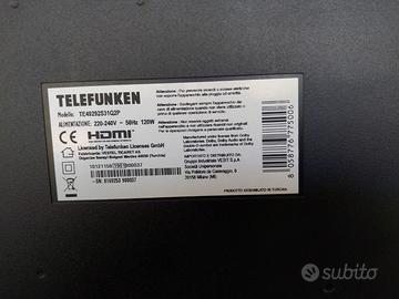 Schede Smart tv Telefunken + telecomando