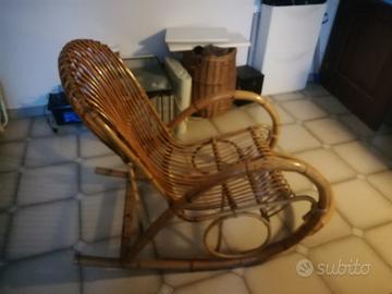 Sedia a dondolo da interno / esterno