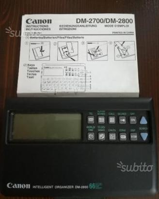 Due agende elettroniche Canon DM-2800 e DM-2510