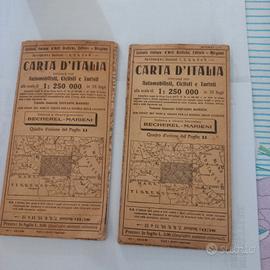 carte geografiche d'epoca anni 20/30