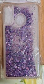 custodia cover samsung a40 glitter