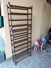 porta bottoglie in legno