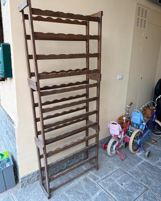 porta bottoglie in legno