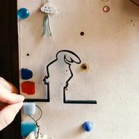 Linea decorazione minimalista nera resina vintage