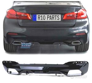 DIFFUSORE BMW G30 G31 LOOK M-PERFORMANCE NERO LUCI