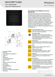 FORNO WHIRLPOOL MOD. WOI78PT1SBA
