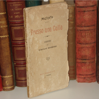 libro antico raccolta poesie presso una culla 1897