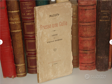 libro antico raccolta poesie presso una culla 1897