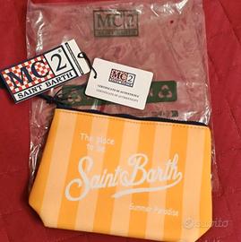 pochette MC2 saint barth righe gialle 