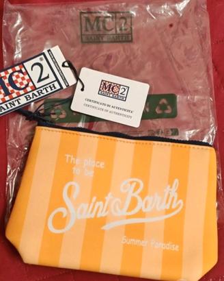 pochette MC2 saint barth righe gialle 