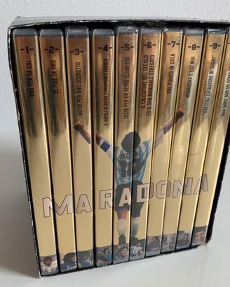 Collezione 10 DVD Maradona nuovi ancora imballati
