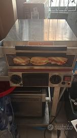 Piastra/forno griglia  per panini vetroceramica