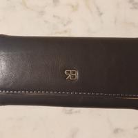 Portachiavi Renato Balestra pelle nera anni '90