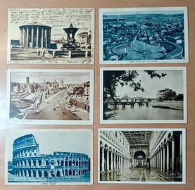 11 cartoline di Roma viaggiate