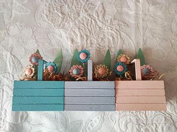 Set  decorazione in legno💐set Wooden decoration