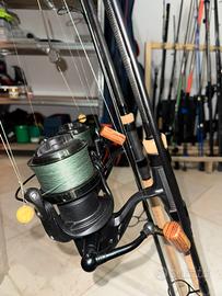 canne carpfishing + mulinelli