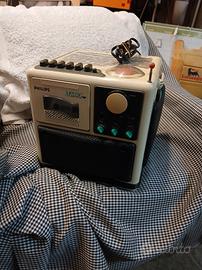 Radio Philips a cubo vintage anni 80