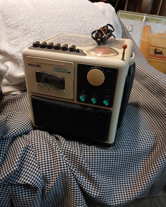 Radio Philips a cubo vintage anni 80