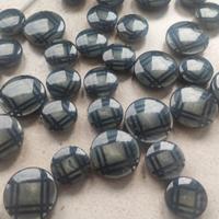 Bottoni vintage grigio/neri