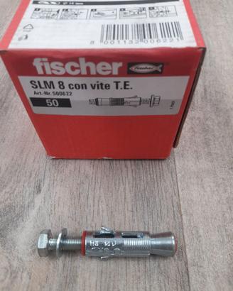 Tassello Fischer SLM 8 testa esagonale, foro 14mm