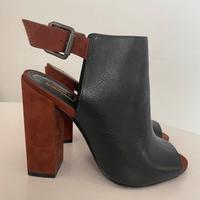 Scarpa sandalo pelle nera SCHUTZ 37