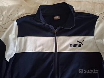 Tuta completa originale PUMA colore blu e bianca t