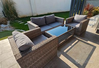 Salotto da giardino divanetti poltrone esterno