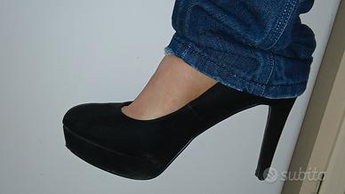 Décolleté nere con plateau e tacco alto | eleganti