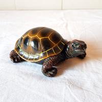 Fermacarte Tartaruga terra decorativa in resina