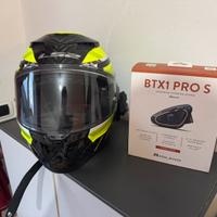 Casco ls2 carbon dragon + interfono midland