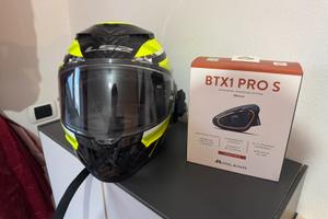 Casco ls2 carbon dragon + interfono midland