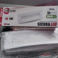 Lampada emergenza per interni e esterni LED 