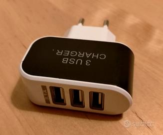 Caricabatterie USB a 3 porte
