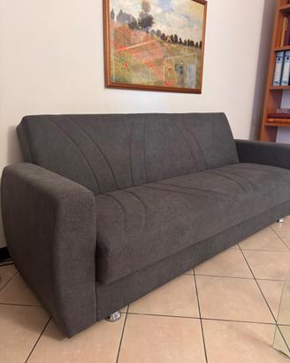 Divano moderno grigio con vano contenitore – Pari