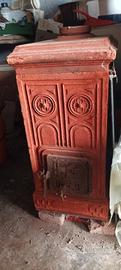 Stufa in terracotta vintage 