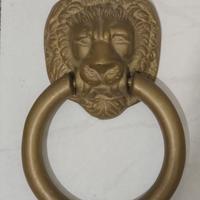 Battiporta Testa di Leone in ottone 