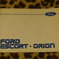 libretto uso e manutenzione ford escort-orion 1987