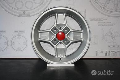 AUTOBIANCHI A112 CERCHI LEGA 5,5x13 ARGENTO