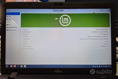 Notebook Fujitsu I7 12 GB SSD 120 GB